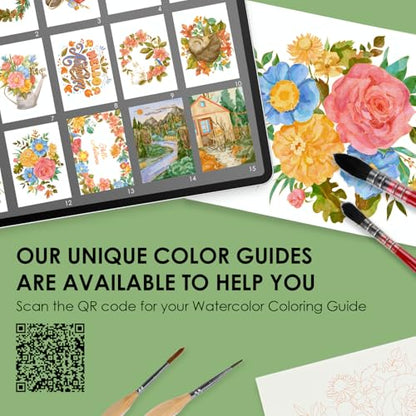Watercolor Coloring Book