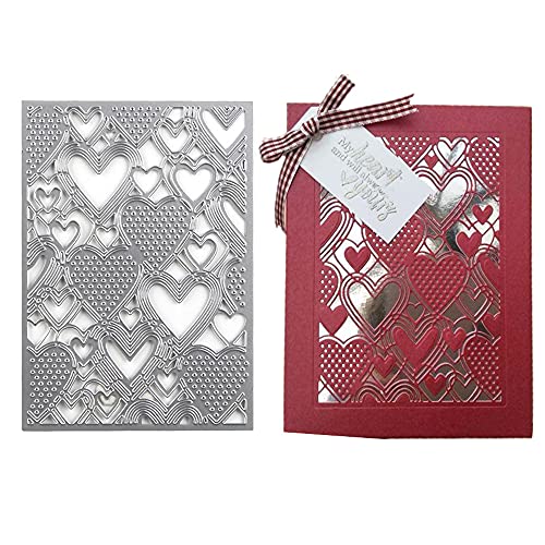 Love Heart Background Frame Cutting Dies