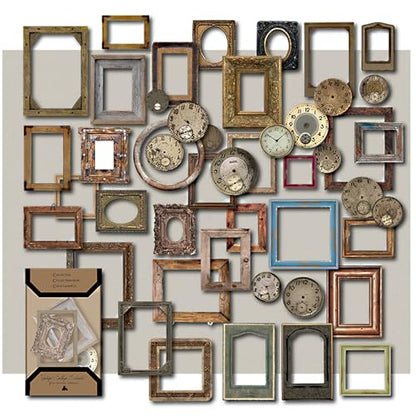Vintage Junk Journal Items Kit Pre Cut Paper Cards Cutout Cardstock Art Aesthetic Decor Hollow Out Craft Elements Small Embellishments Supplies for Adults Scrapbook Pack