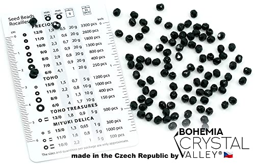 100pcs Faceted Fire Polished Pressed Czech Glass Beads 4mm (100 Count)