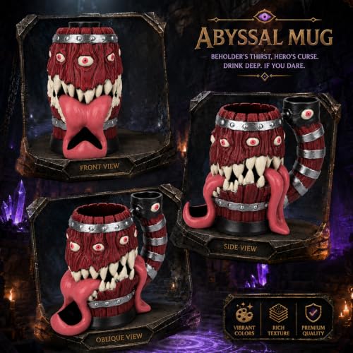 Dice Tower Mug DND Dice Rolling Tower with 7 PCS Dice Set