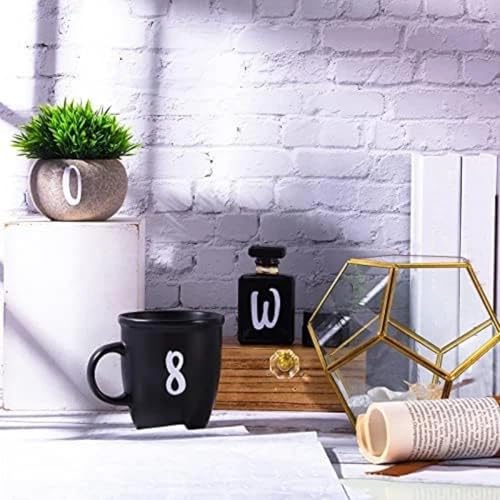 576 Pcs 8 Sheets Letters Stickers Vinyl Alphabet Number Decals Back to School Supplies for Water Bottles Cups Mailbox Scrapbooking Bulletin Board Classroom Decor (8 Count)