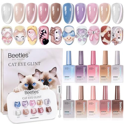 Beetles Cat Eye Gel Nail Polish Set