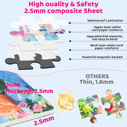 Princess Magnetic Puzzles for Toddlers 3 (60 Count)