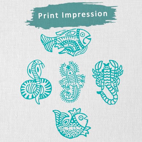 Wooden Printing Stamp (5 Count)