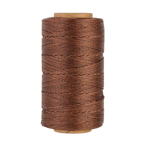 Bonded 0.8mm Round Waxed Polyester Cord (588 Foot)