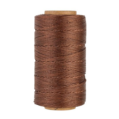 Bonded 0.8mm Round Waxed Polyester Cord (588 Foot)