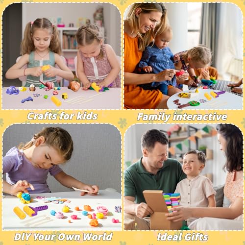 169 Pcs Air Dry Clay 120 Colors Modeling Model Magic Clay for DIY Molding Starter Kit with Sculpting Tools