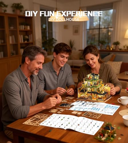 DIY Miniature House Kit for Adults