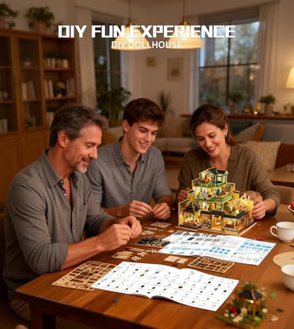DIY Miniature House Kit for Adults
