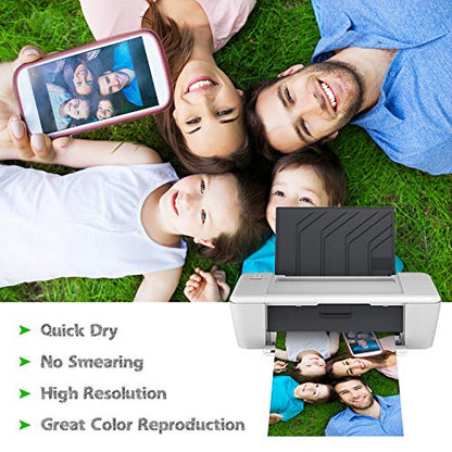 Photo Paper Resin Coated 5x7 In Glossy Photo Printer Paper 72lb (50 Count)