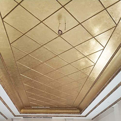 Imitation Gold Leaf Sheets 100 PCS Antique Gold