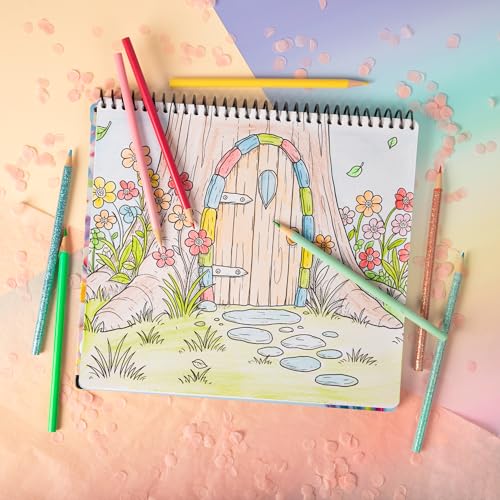 Chill Axolotl Coloring & Collage Activity Set
