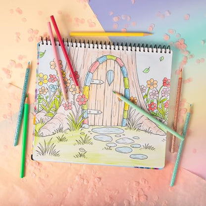 Chill Axolotl Coloring & Collage Activity Set