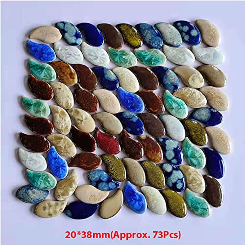 500g 1.1lb Random Color Irregular Ceramics Mosaic Tiles