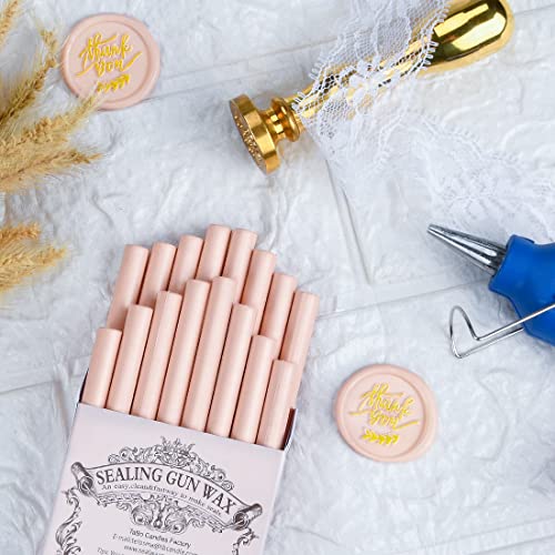 16 PCS Dirty Pink Glue Gun Sealing Wax Sticks for Mini Glue Gun (16 Count)