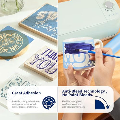 Blue Stencil Vinyl