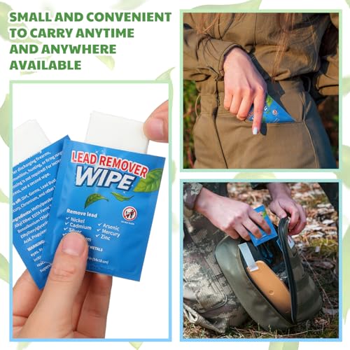 100 Pack Lead Remover Wipes for Shooting Hand Surface (100 Count)