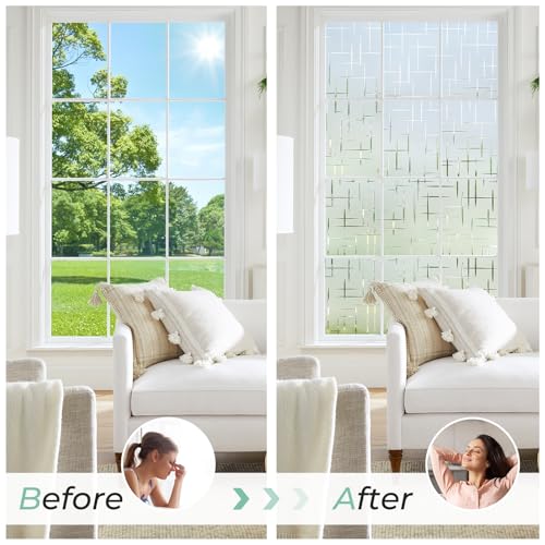 Window Privacy Film Frosted Glass Window Film (29.06 Sq Ft)