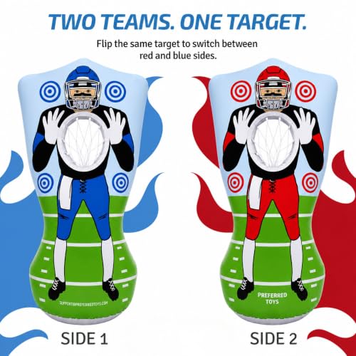 65 Inch Inflatable Football Target Toss for Kids