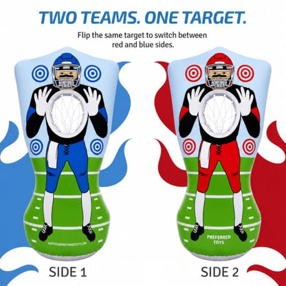 65 Inch Inflatable Football Target Toss for Kids