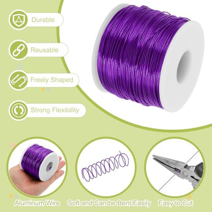 18 Gauge Anodized Aluminum Craft Wire Bendable Bonsai Training Wire 492 Feet 1mm for Sculpting Crafts Wreath Floral Beading Jewelry Making
