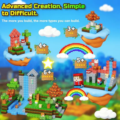 200PCS Magnetic Blocks (200 Count)