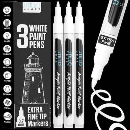 White Paint Pen (3 Count)
