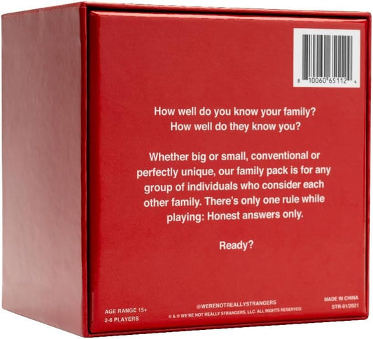 Family Edition Card Game for Teens and Adults