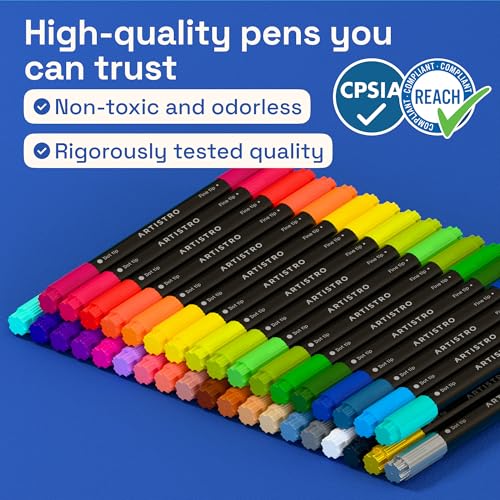 Dual Tip Acrylic Paint Marker Pens (36 Count)