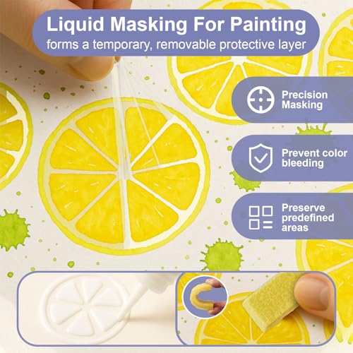 120ml Masking Fluid for Art Watercolor Painting (4.0577 Fl Oz)