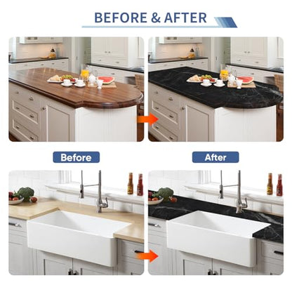 Black Epoxy Marble Countertop Paint Kit (82 Fl Oz)