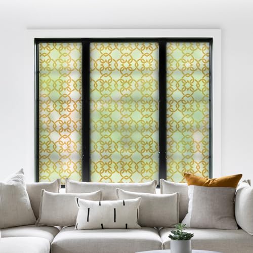 Celtic Knot Seamless Pattern Full Privacy Window Film 17.7'' x 78.7''