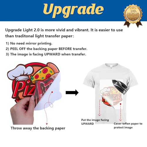Heat Iron on Transfer Paper for Light T Shirts