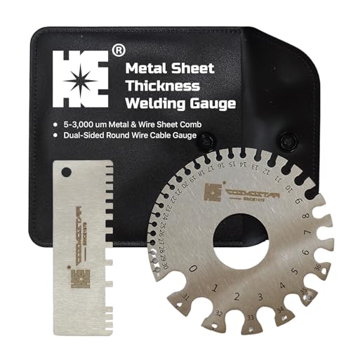 Cosmostar 2 Pcs Stainless Steel Welding Gauge Set