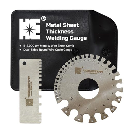 Cosmostar 2 Pcs Stainless Steel Welding Gauge Set