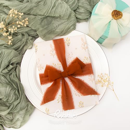 Fall Ribbon 1.5 inch x 30 Yard Handmade Silk (90 Foot)