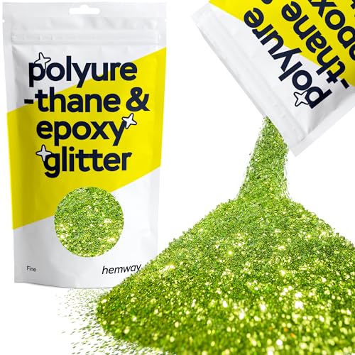 Resin Glitter Lime Green 100g Fine Polyurethane & Epoxy Glitter (3.5 Ounce)