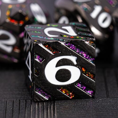 Inlay Metal Dice Set 7pcs