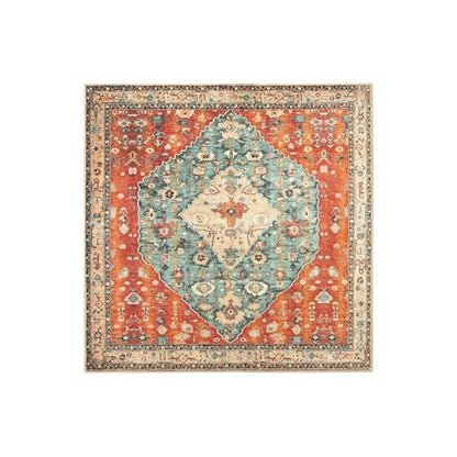 Felice Boho Tribal Square 4x4 Washable Rug