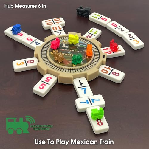 Double 12 Numeral Pro Size Mexican Train & Chicken Domino Set