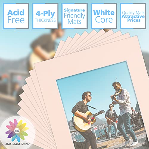 Mat Board Center 10 Pack 11x14 Photo Mats for 8x10 Picture (10 Count)