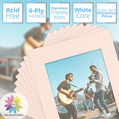 Mat Board Center 10 Pack 11x14 Photo Mats for 8x10 Picture (10 Count)