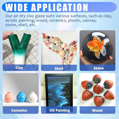3 Packs Air Dry Clay Varnish (3 Count)