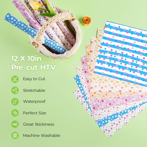 Floral HTV Heat Transfer Vinyl