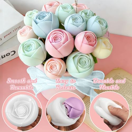 Rose Candle Mold (2 Count)