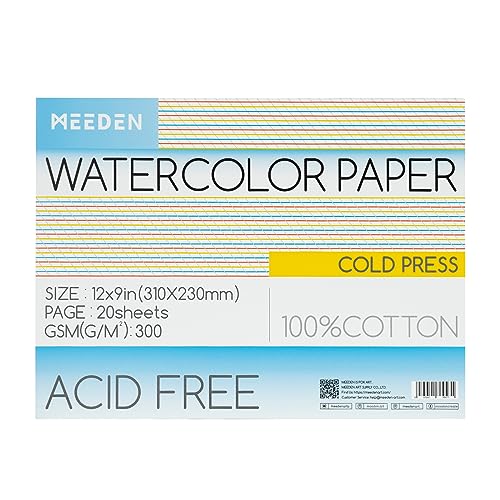 Cotton Watercolor Paper Block (2160 sq inches)