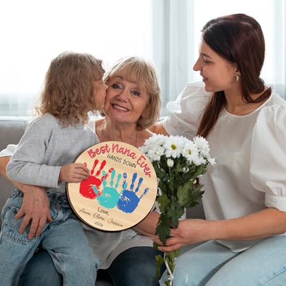 Personalized Hands Down Best Grandma Ever Handprint Kit with Non