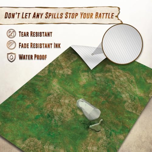 44"x60" Vinyl Battle Mat for Warhammer 40k Terrain & DND Tabletop Gaming