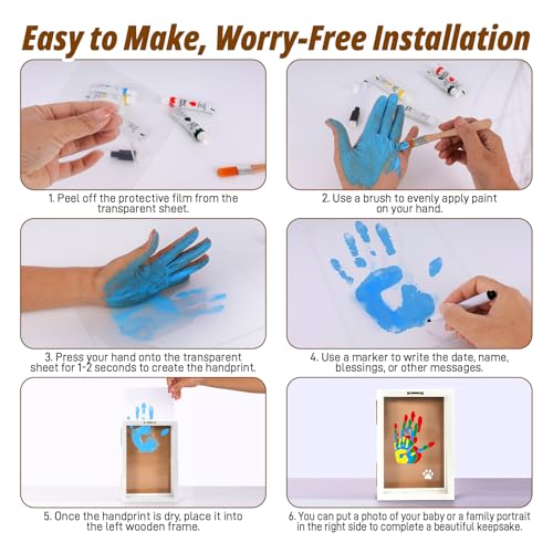 Family Handprint Kit with Light for 4
